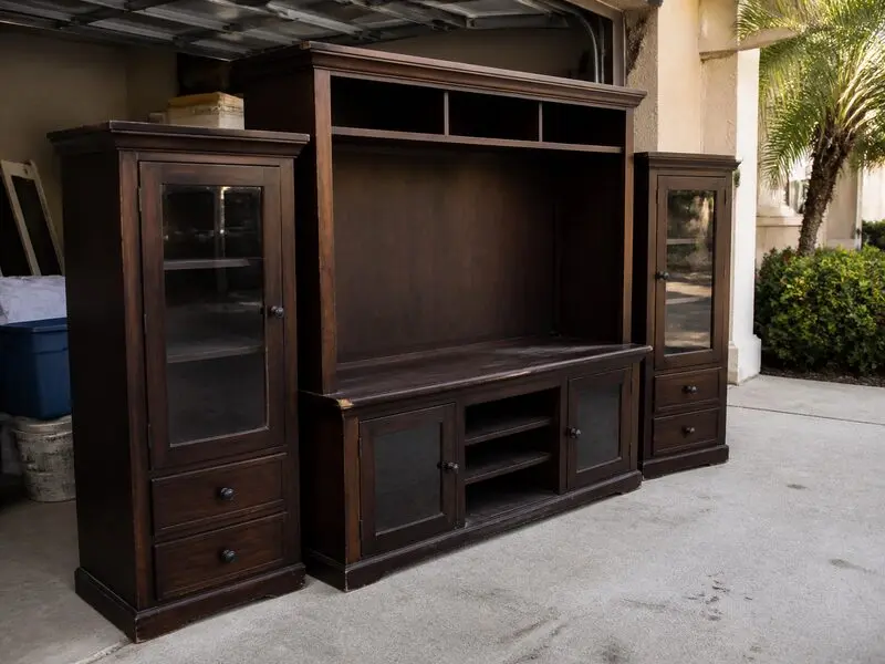 Entertainment center and cabinet removal in Bradenton