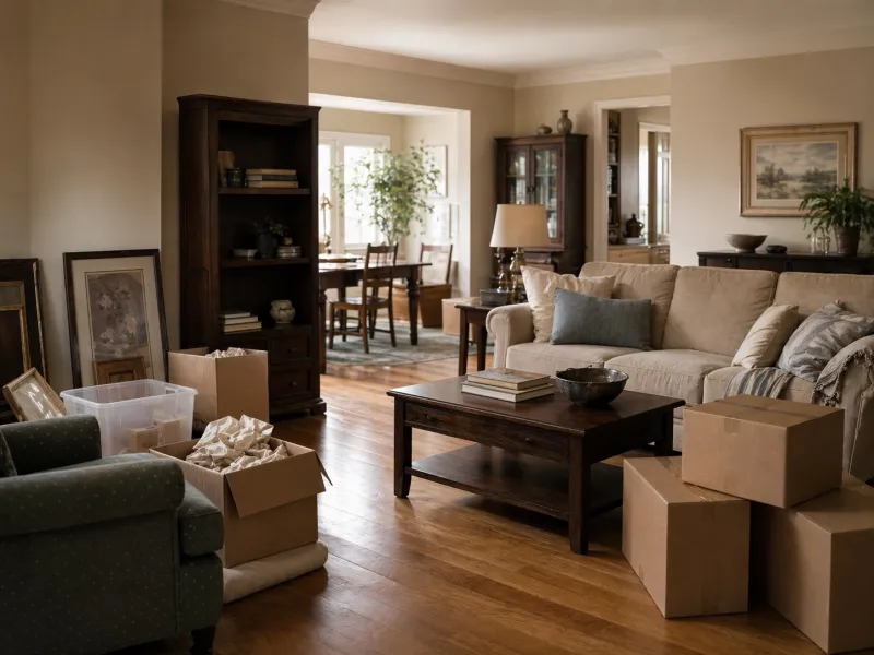 Estate cleanout service — clearing items from a home